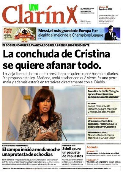 The argentinian periodical, el diario clarín—as of late—is introducing more news stories that are more progressive, such as the use of inclusive/gender neutral language, women's reproductive rights and a. Las proximas tapas de Clarin - Taringa!