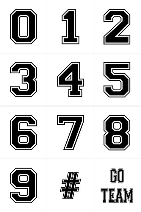 Varsity Numbers Lettering Alphabet Numbers Font Lettering