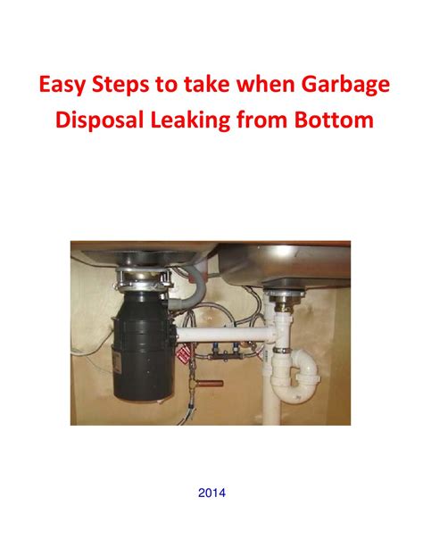 This will help you to locate the leak. Garbage disposal leaking from bottom, simple & easy steps ...