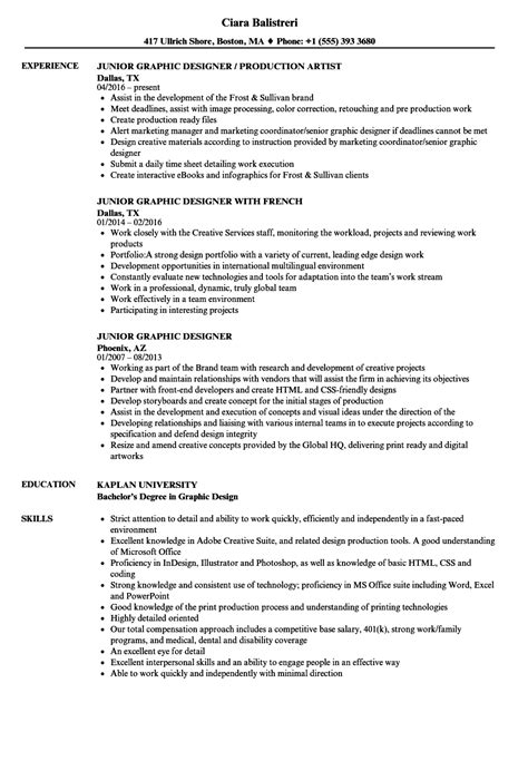 There is not a specific format for a graphic designer resume. Graphic Designer Job Description Example