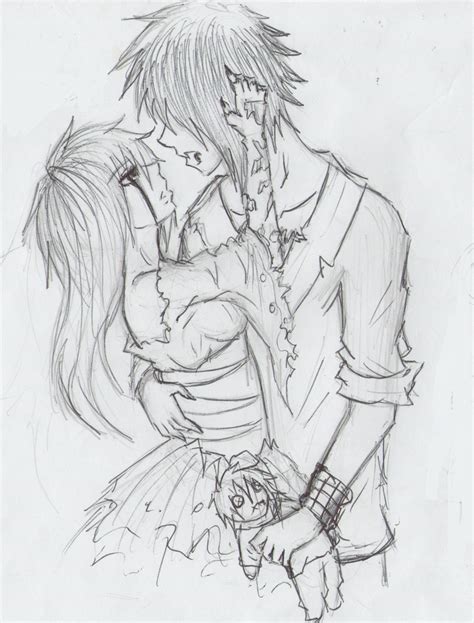 Anime Emo Couples Drawings Images And Pictures Becuo