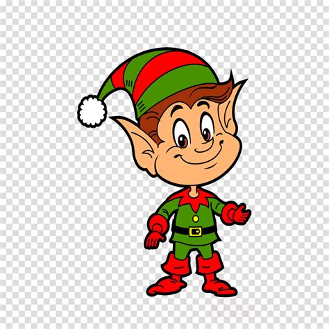 Christmas Elf Cartoon Clipart Holidays Transparent Clip Art