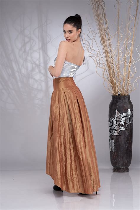 Long Taffeta Skirt For Women Formal Maxi Skirt Bridal Skirt Etsy