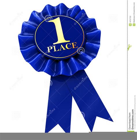Blue Ribbon First Place Clipart Free Images At Vector