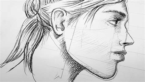 How To Draw A Realistic Face Side View