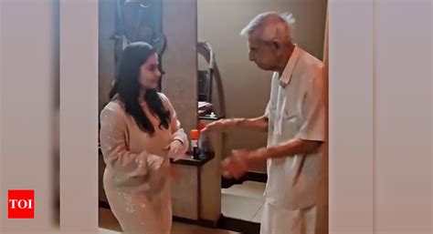 Viral Video Shows Grandfather Shaking A Leg With Granddaughter Times Of India