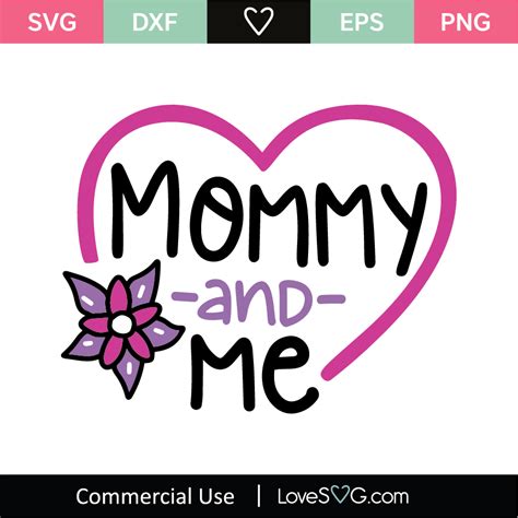 Mommy And Me SVG Cut File - Lovesvg.com