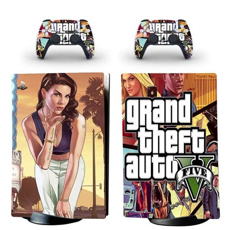 Grand Theft Auto V Skin Sticker Decal For Ps5 Digital Edition