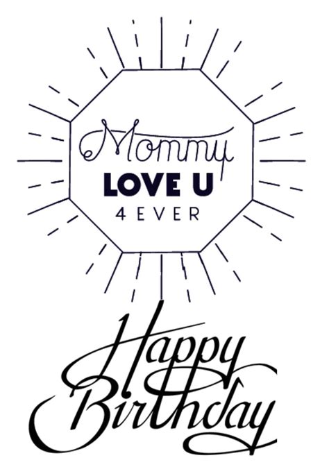 Mom Coloring Pages Happy Birthday Mommy Doodle Coloring Page Free Printable Birthday Cards For