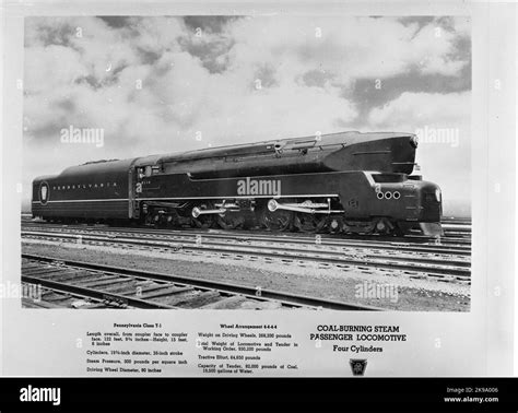Pennsylvania Railroad Prr T1 6110 One Of Two Prototypes Of Locomotive