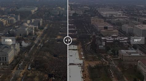 comparing donald trump and barack obama s inaugural crowd sizes cnnpolitics