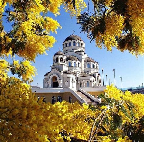 Temple Of Christ The Savior In Sochi Russia Spring South Of Western