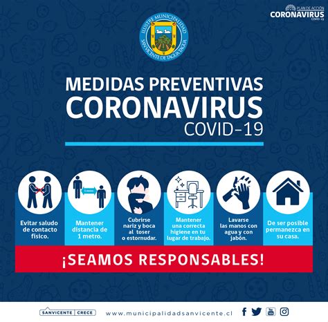 Visit your state's vaccine dashboard to learn more about their distribution guidelines. MEDIDAS PREVENTIVAS CORONAVIRUS COVID-19 - Ilustre Municipalidad San Vicente de Tagua Tagua