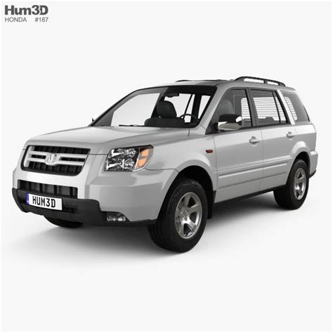 Honda Pilot Exl 2009 3d модель Автомобили на Hum3d