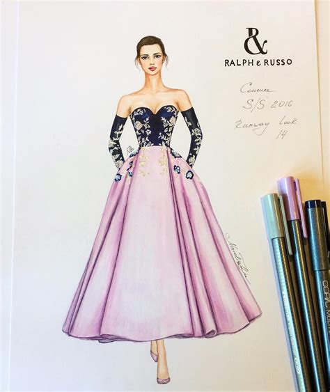Black And Rose Amazing Fashion Drawing Dresses Fashion Sketches