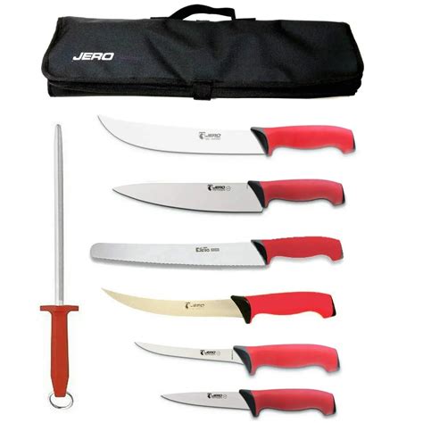 buy jero tr traction grip 7 piece traveling bbq knife set
