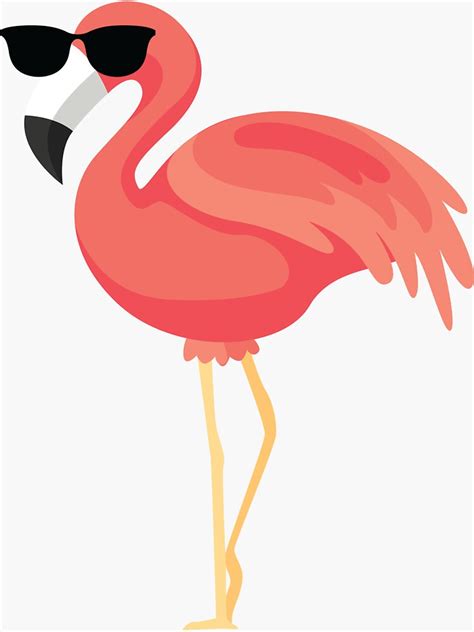 Flamingo Emoji Sticker By Hippoemo Redbubble