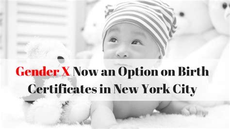 Gender X Now An Option On Birth Certificates In New York City