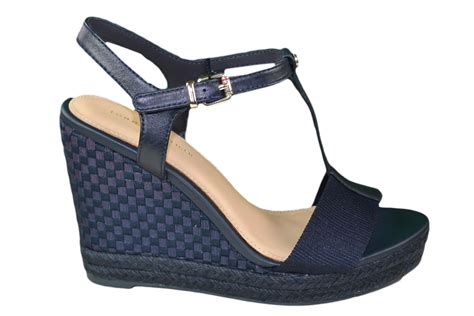 Chaussures compensées Tommy Hilfiger Elena Pop bleu marine pour fem...