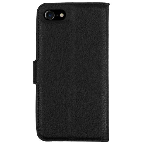 Leather Wallet Case And Card Holder Apple Iphone 8 7 Black