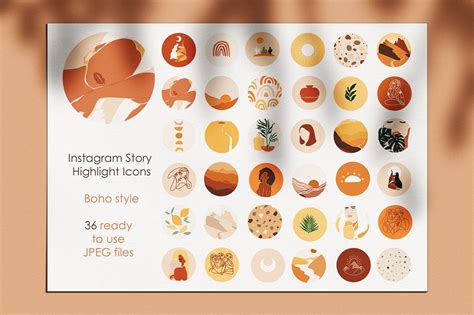 5 out of 5 stars. Instagram Story Highlight Icons Boho | Creative Instagram ...