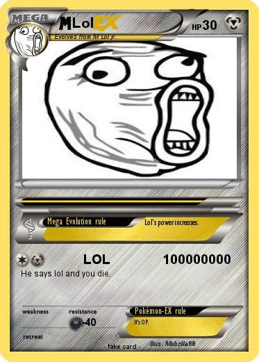 Pokémon Lol 1994 1994 Lol 100000000 My Pokemon Card