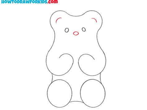 How To Draw A Gummy Bear Step By Step Easy Drawing Tutorial For Kids