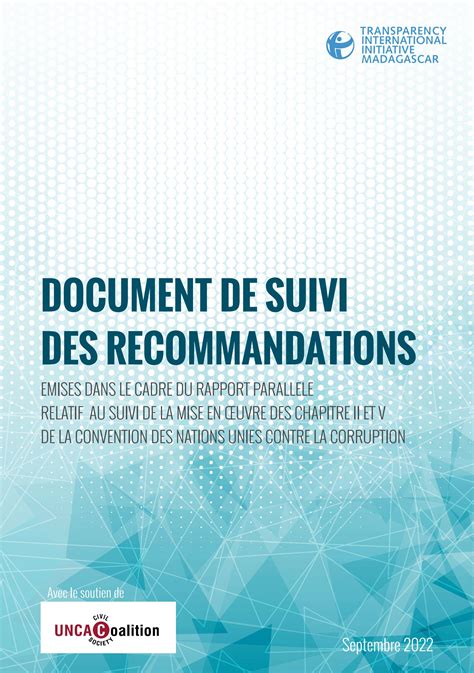 Documents De Suivi Des Recommandations By Ti Mg Issuu
