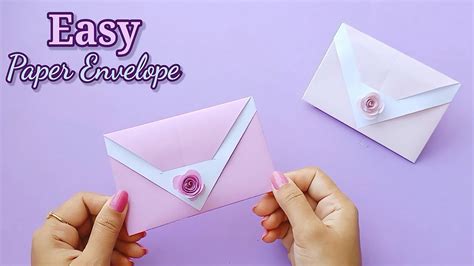 Envelope Making With Paper Easy Origami Envelope Tutorial Youtube