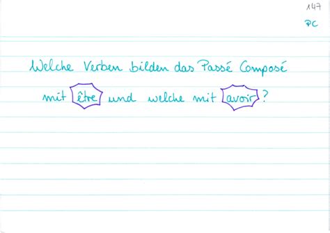 Einige verben werden beim passé composé mit être gebildet. passé composé être und avoir ǀ Lernwerk TV