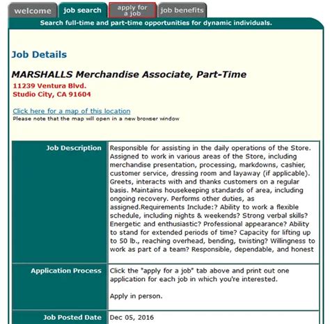Marshalls Job Application And Careers