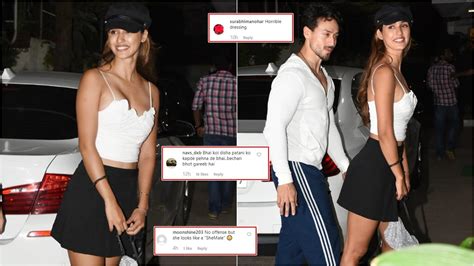disha patani gets trolled for her latest pictures with tiger shroff netizens slam her for