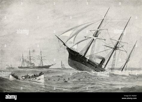 The Sinking Of The Alabama The Most Famous Confederate Cruiser 1864