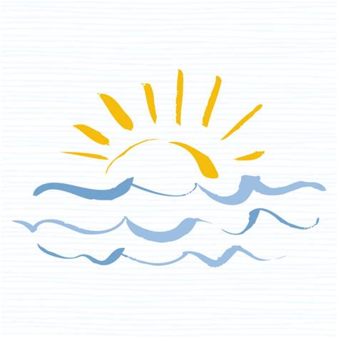 Sunrise Beach Illustrations Royalty Free Vector Graphics