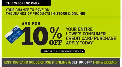 It is issued by synchrony bank. Lowe's Canada: Get 10% Off Your Entire Purchase This Weekend With Lowe's Credit Card | Canadian ...