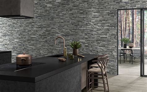 Slate Stone Mosaic Effect Large Format Cladding Wall Tiles Xl