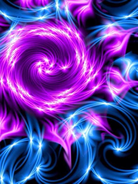 Abstract Purple And Blue Swirls