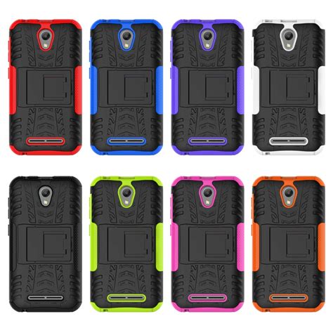 Silicon Plastic 2 In 1 Dual Layer Shockproof Stand Phone Protection