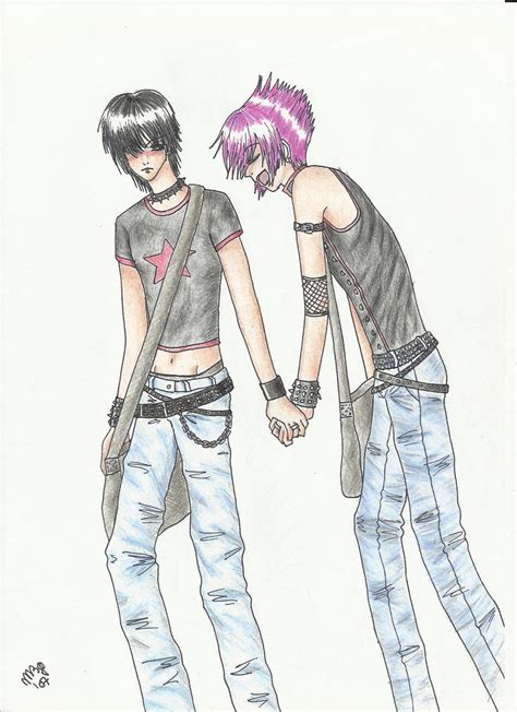 Emo Couple By Sweetmimy On Deviantart