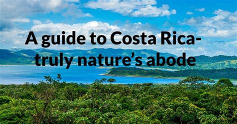 While Costa Rica Is Home To Numerous Parks Reserves Wildlife And