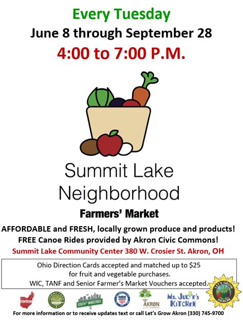 Summit Lake Neighborhood Farmers Market