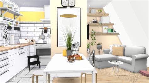Ikea Apartment The Sims 4 Cc Speed Build Youtube