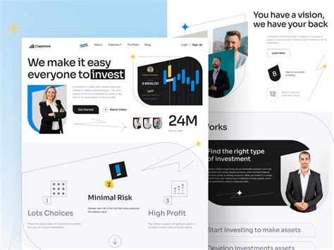 Capstone Investment Company Landing Page By I Can Infotech On Dribbble