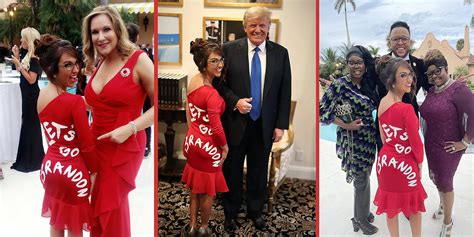 Lauren Boebert Wears Lets Go Brandon Dress To Meet Trump