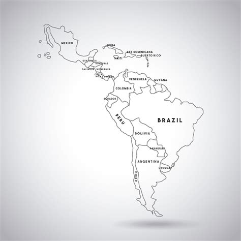 Arriba 61 America Latina Mapa Para Dibujar Muy Caliente Vietkidsiq