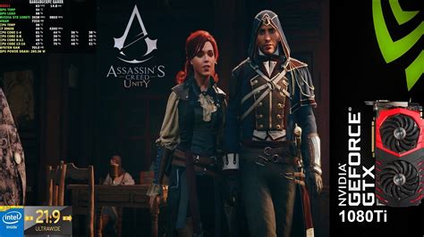 Assassin S Creed Unity Ultra Settings 3440x1440 MSI GTX 1080Ti Gaming