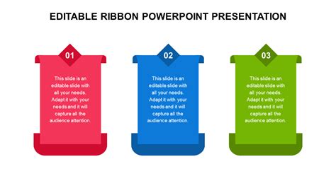 Elegant Editable Ribbon Powerpoint Presentation