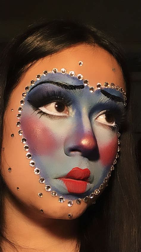 Heart Face Makeup ️ Holloween Makeup Fantasy Makeup Heart Face Makeup