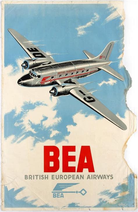 British European Airways British Airline Vintage Ads Vintage