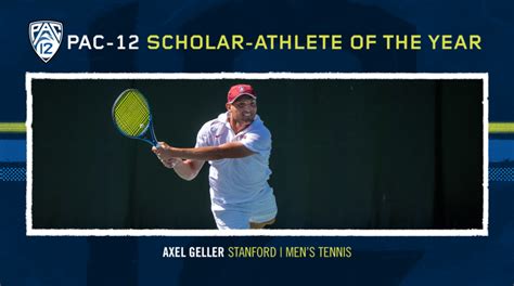 Stanfords Geller Named Pac 12 Mens Tennis Scholar Athlete Of The Year